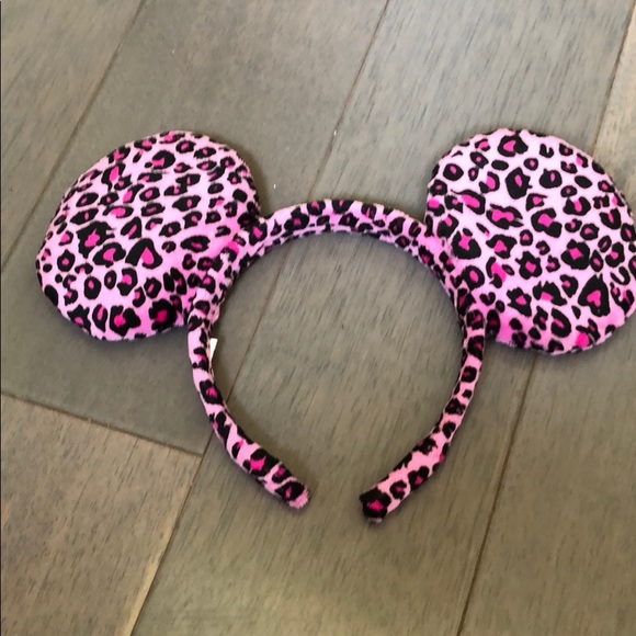 Purple leopard-print Mini Mouse ears! - Picture 2 of 2